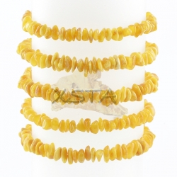 Chips polished amber bracelet